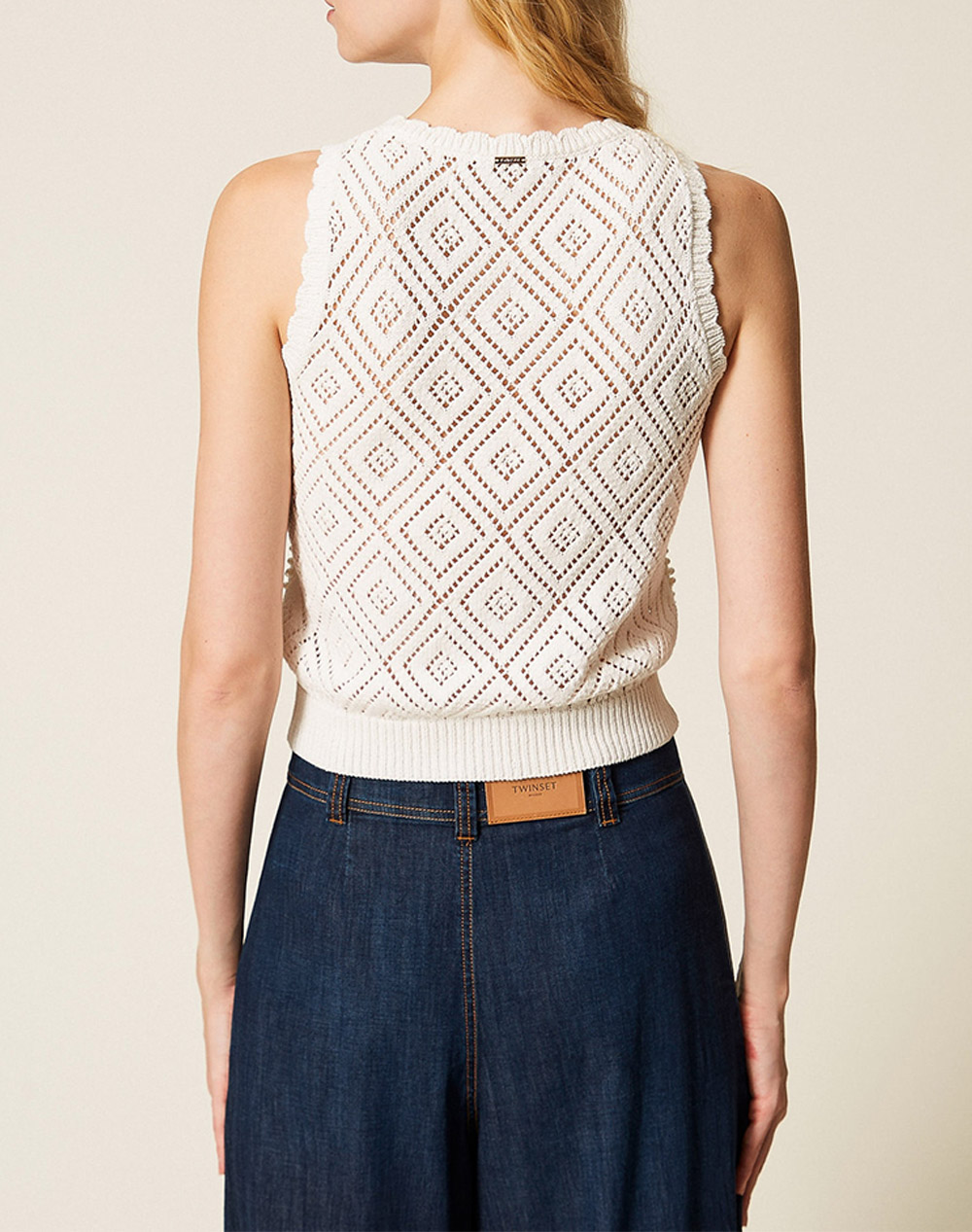 TWINSET ΤΟΠ 261TP3202-00059 Ecru