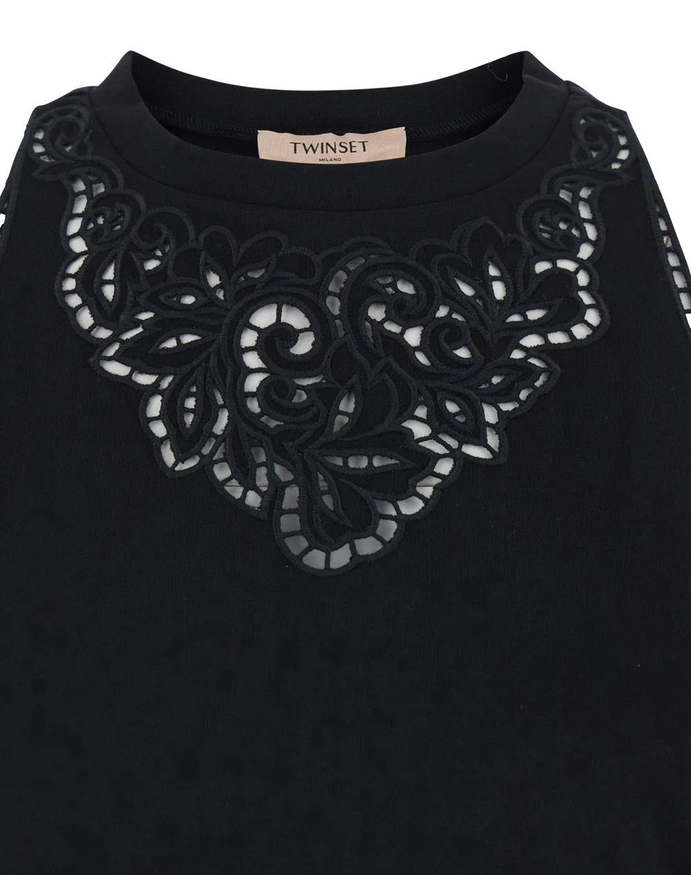 Twinset Μπλούζα 261Tp2441-00006 Black Γυναικεία ρούχα μπλούζες Τοπ Κορμακια Politikos Shop Πολιτικός