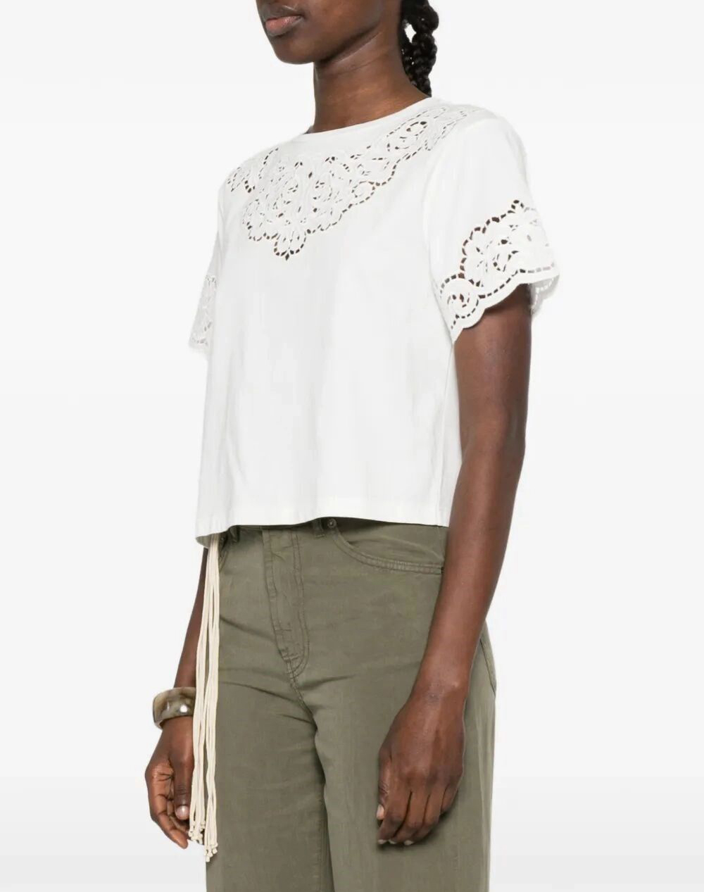 TWINSET ΜΠΛΟΥΖΑ 261TP2440-00001 White