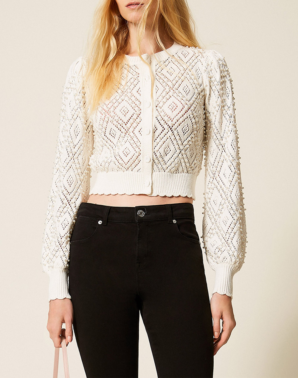 TWINSET ΖΑΚΕΤΑ 261TP3203-00059 Ecru