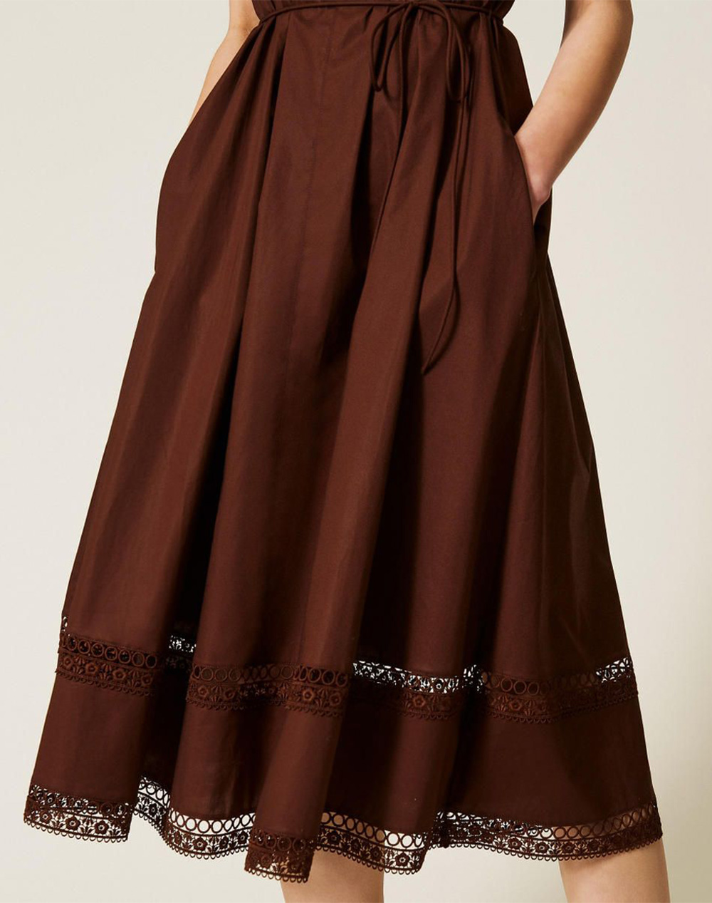 Twinset Φόρεμα 261Tt2250-12110 Brown Γυναικεία ρούχα φορέματα Politikos Shop Πολιτικός