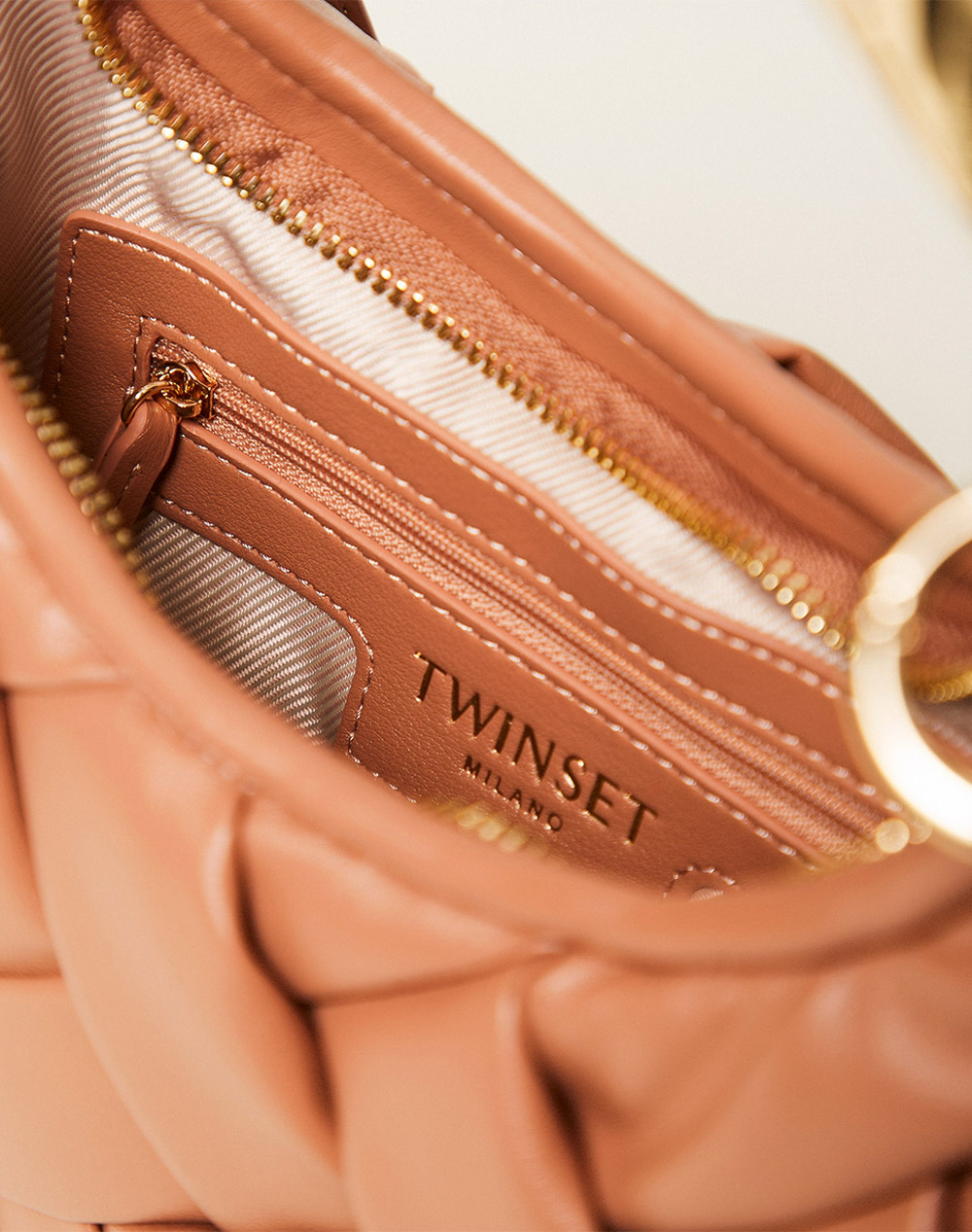 Twinset Τσάντα 261Tb7370-13168 Brown Γυναικεία αξεσουάρ τσάντες Politikos Shop Πολιτικός