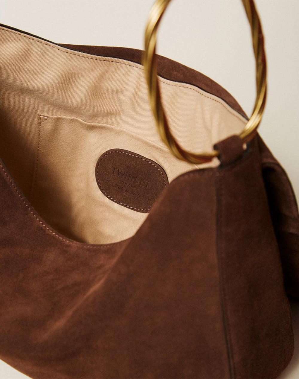 Twinset Τσάντα 261Td8560-12110 Brown Γυναικεία αξεσουάρ τσάντες Politikos Shop Πολιτικός