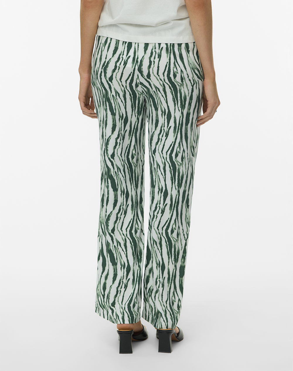 VERO MODA VERO MODA VMCHERIE MW PANTS WVN BTQ 10346074-Cloud DancerKEBRA Mixed - 2