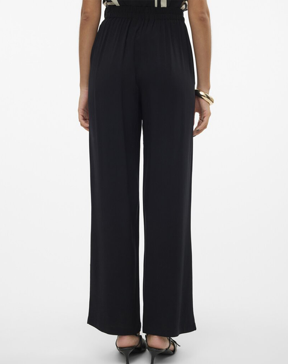 VERO MODA VERO MODA VMEASY JOY HW WIDE PANTS WVN GA 10297357-BLACK TotalBlack - 2