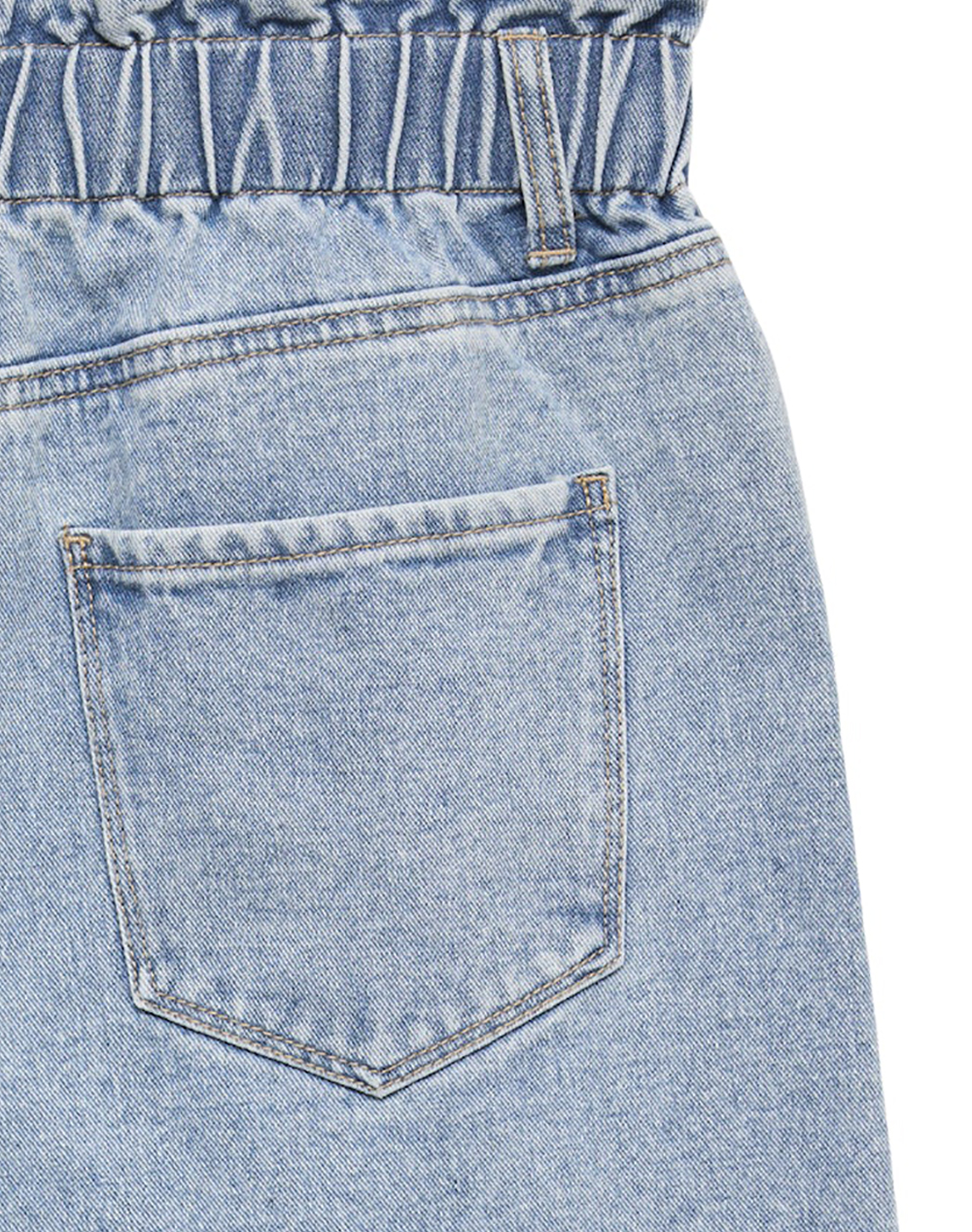 Vero Moda Vmlyra Hr Paperbag Shorts Mix 10307784-Light Blue Denim Denimlightblue Γυναικεία ρούχα Σορτς Βερμουδες Politikos Shop Πολιτικός