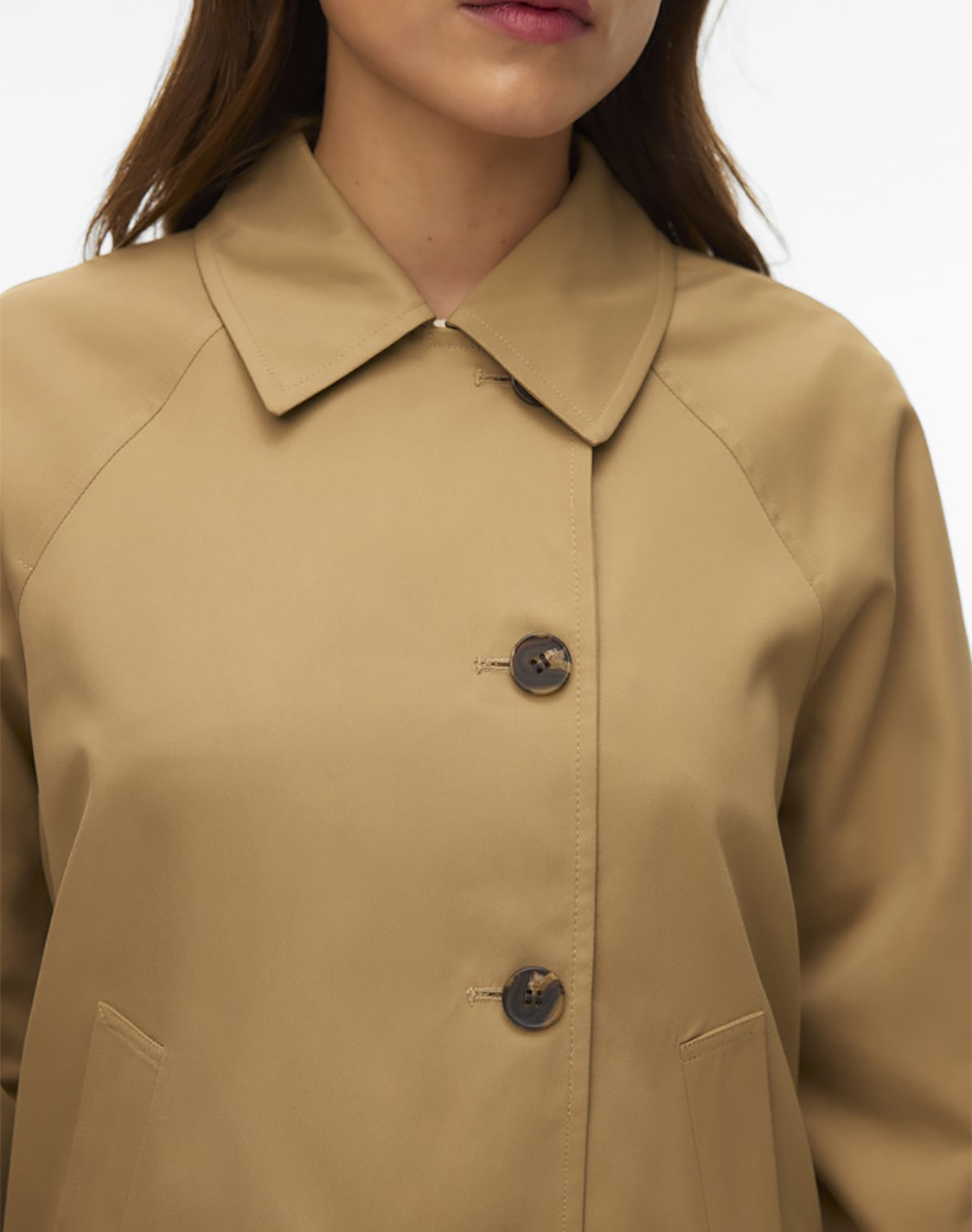 Vero Moda Vmsoffy Short Jacket Ga Ent 10338868-Kelp Camel Γυναικεία ρούχα Πανωφορια μπουφάν Politikos Shop Πολιτικός