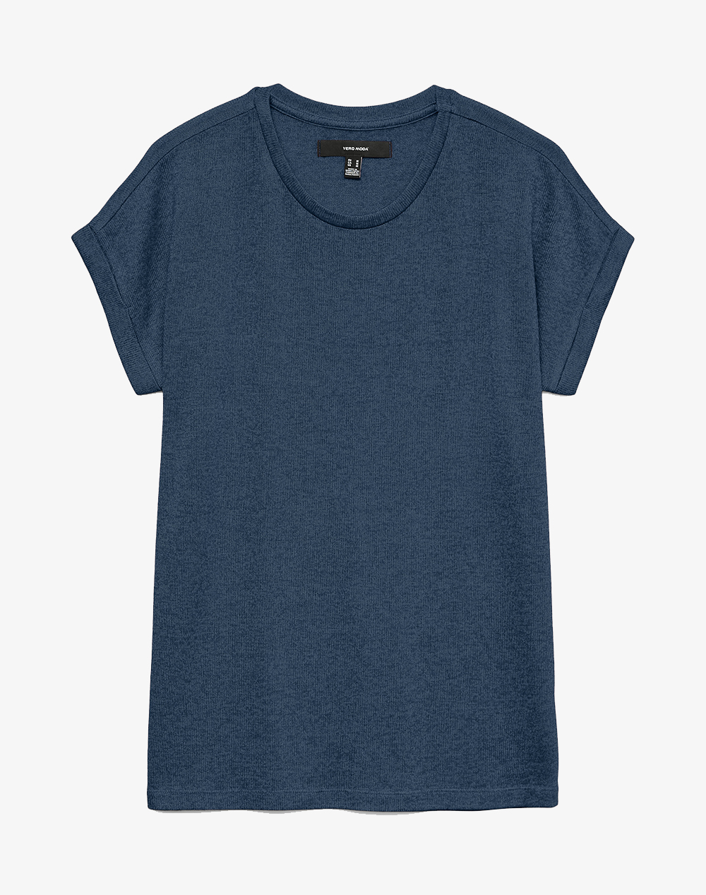 VERO MODA VMBRIANNA SS O-NECK PULLOVER BOO REP 10291353-Dark DenimWCHINABLUEMELANGE SteelBlue