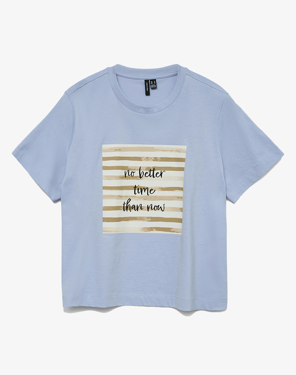 VERO MODA VMVIVIAN METTE SS TOP BOX JRS 10338449-Brunnera BlueNOBETTERTIME LightBlue