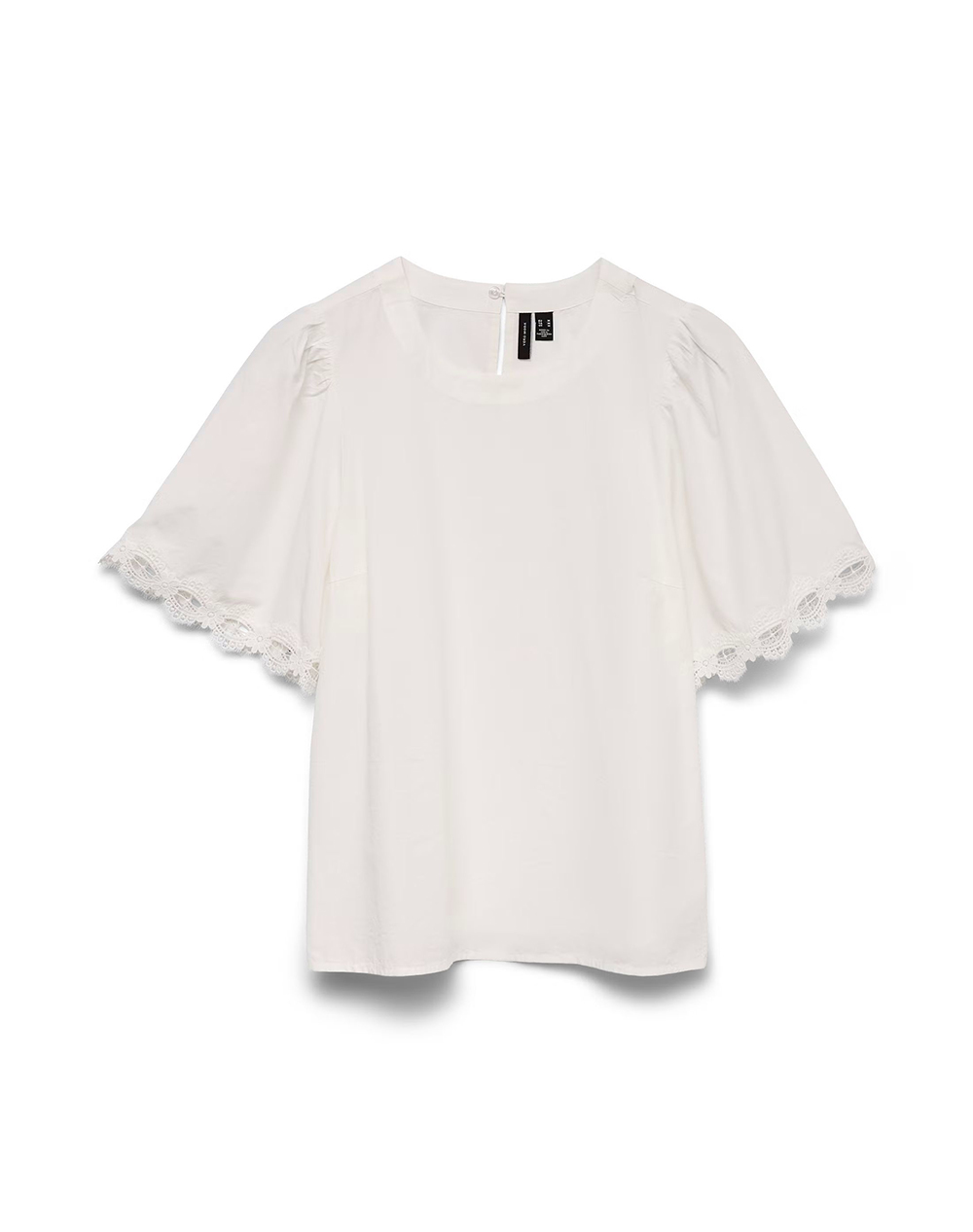 VERO MODA VMSANA 2/4 TOP WVN 10341529-Snow White OffWhite