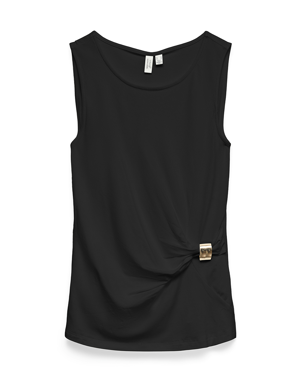 VERO MODA VMKELENA S/L O-NECK TOP JRS BTQ 10346151-BLACK Black