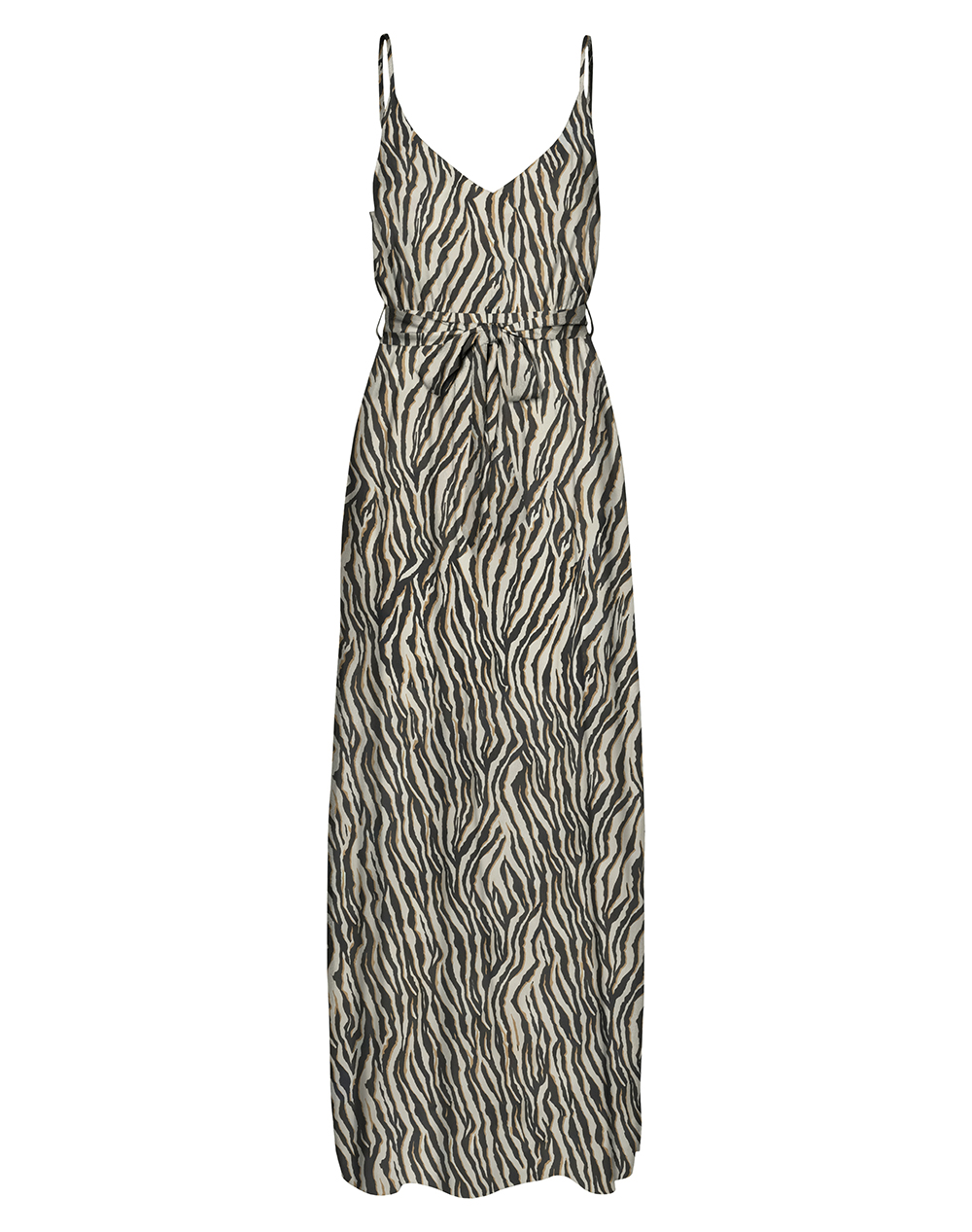 VERO MODA VMEASY JOY SLIT MAXI V-NECK DRESS WV GA 10307995-OatmealDolly Multi