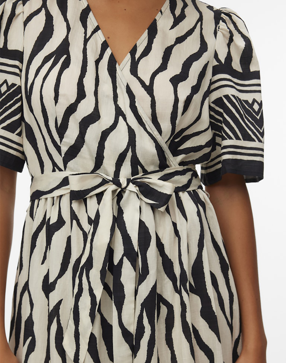 Vero Moda Vmkamille 2 4 Ankle Dress Wvn Btq Be 10347547-Blackkamilla Multi Γυναικεία ρούχα φορέματα Politikos Shop Πολιτικός