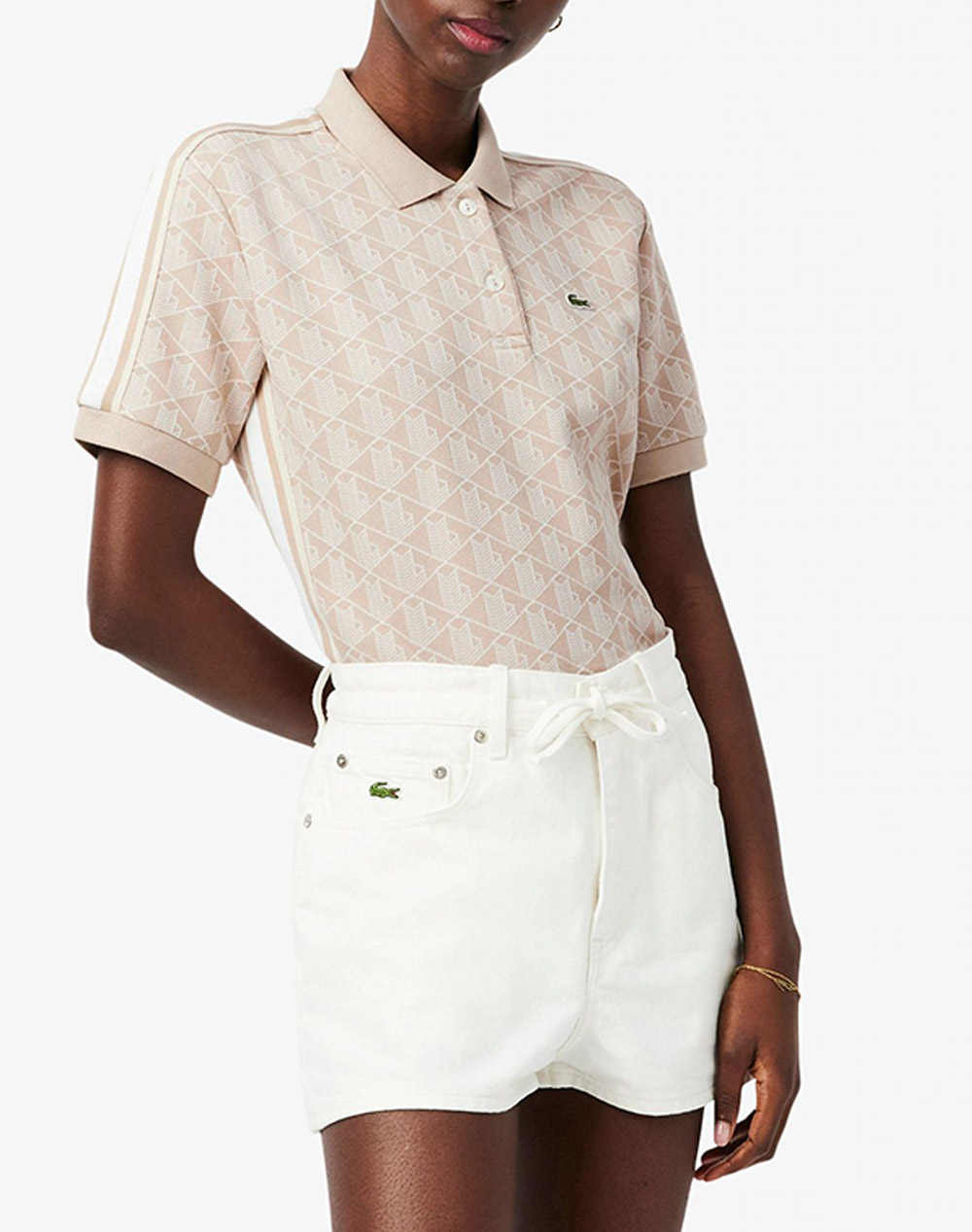 LACOSTE ΜΠΛΟΥΖΑ ΠΟΛΟ ΚΜ 3DF3364-8GI Biege