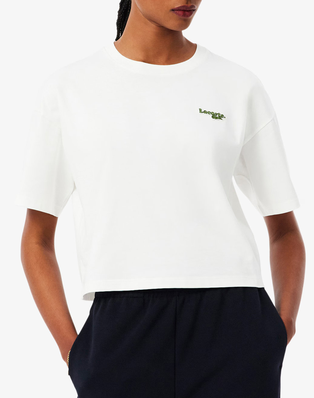 LACOSTE ΜΠΛΟΥΖΑ ΚΜ TEE-SHIRT SS 3TF7605-70V OffWhite
