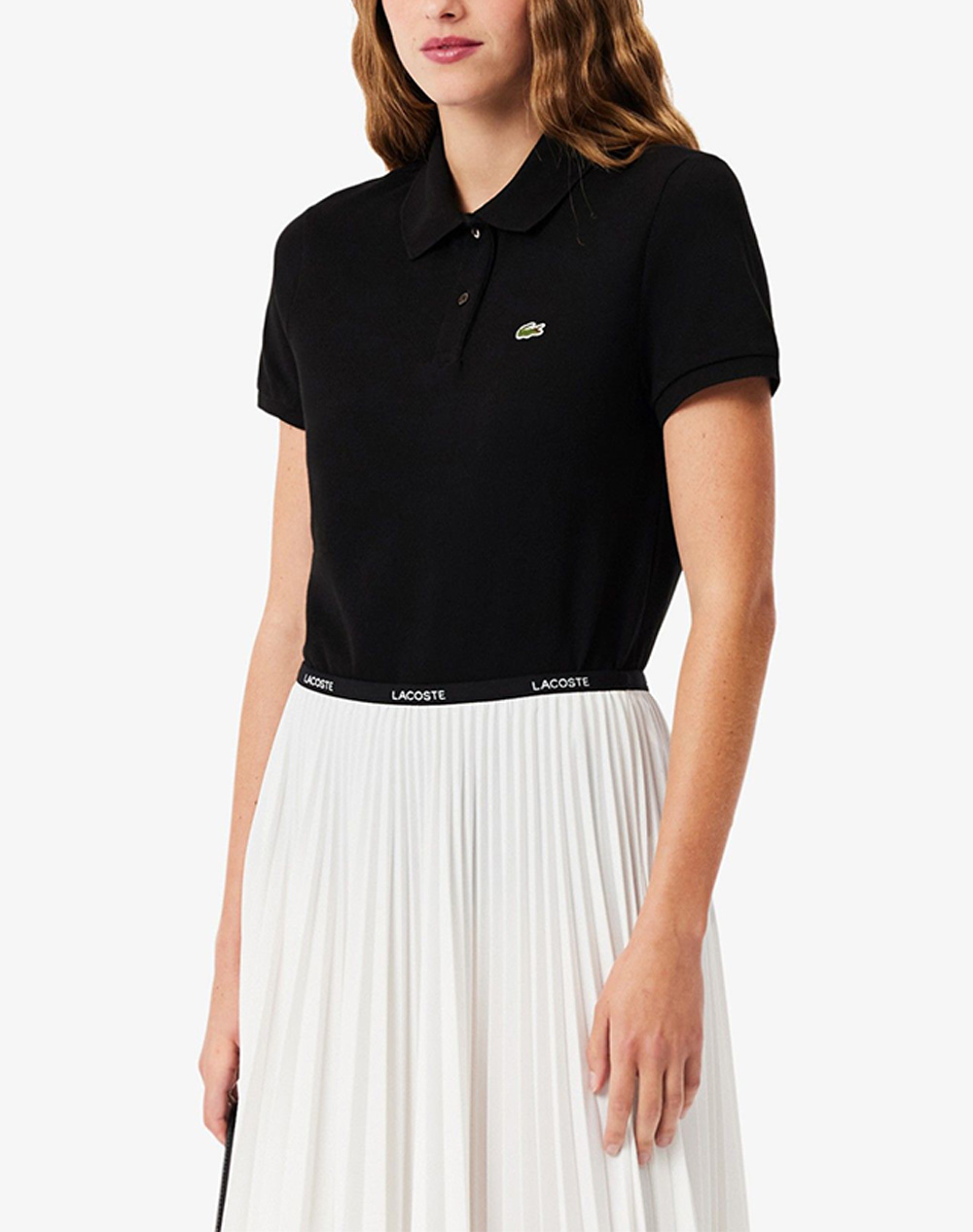 LACOSTE ΜΠΛΟΥΖΑ ΚΜ SHORT SLEEVED RIBBED COLLAR SHIRT 3PF7839-031 Black