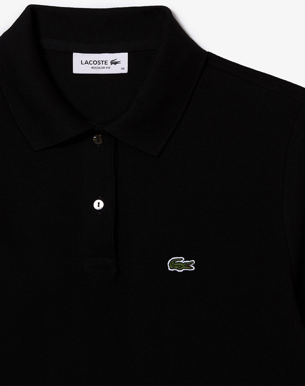 LACOSTE ΜΠΛΟΥΖΑ ΚΜ SHORT SLEEVED RIBBED COLLAR SHIRT 3PF7839-031 Black φωτογραφία