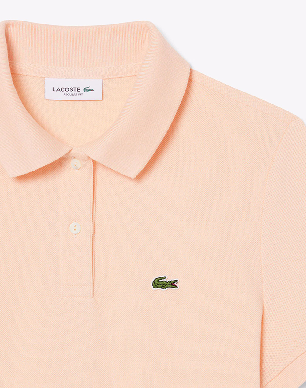 LACOSTE LACOSTE ΜΠΛΟΥΖΑ ΚΜ SHORT SLEEVED RIBBED COLLAR SHIRT 3PF7839-BIG LightCoral - 2
