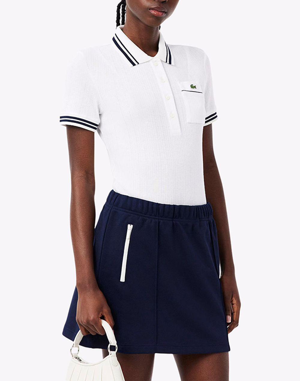 LACOSTE ΜΠΛΟΥΖΑ ΠΟΛΟ ΚΜ POLO SS 3DF0858-522 White