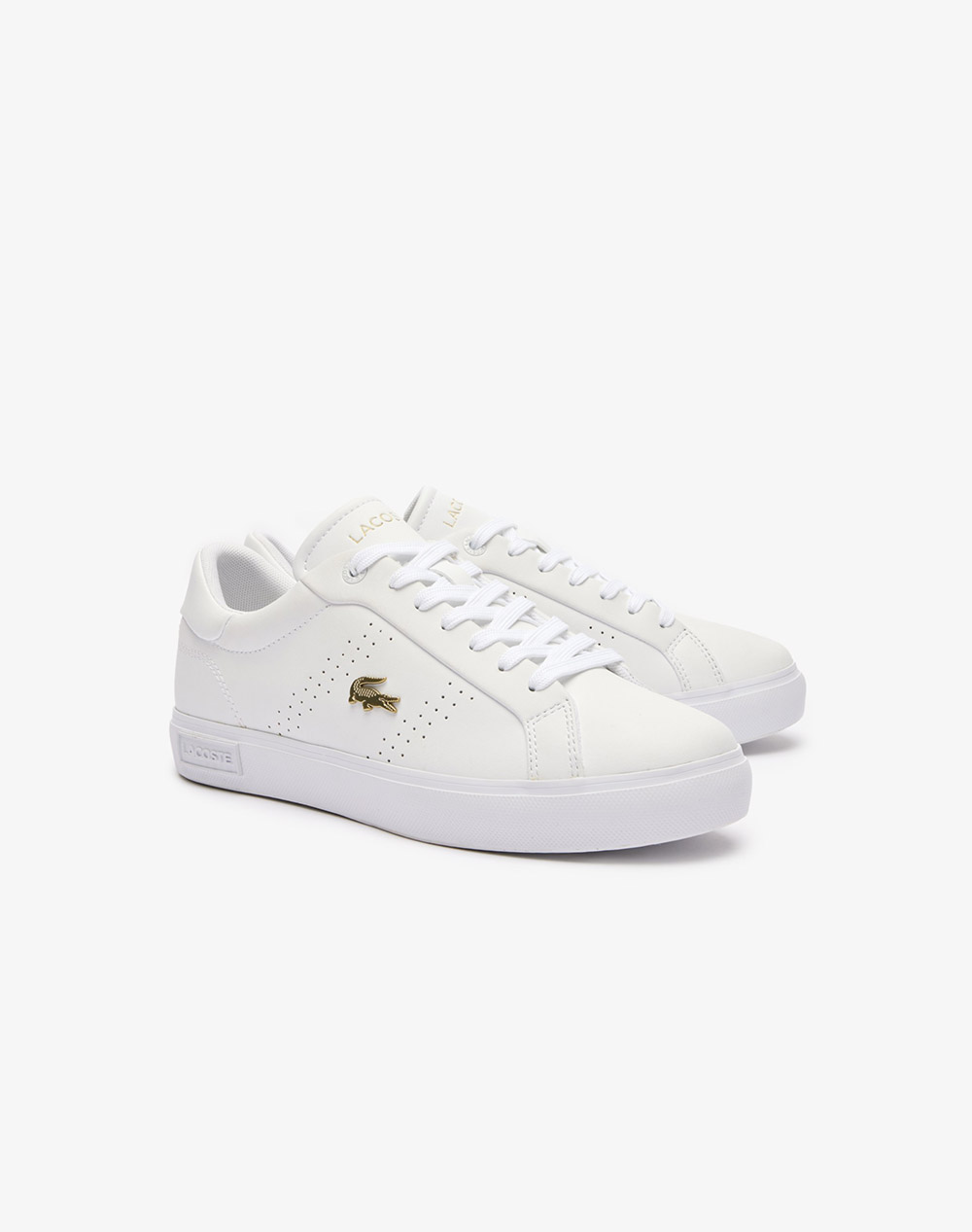 LACOSTE ΠΑΠΟΥΤΣΙΑ ΓΥΝΑΙΚΕΙΑ POWERCOURT 2.0 124 1 SFA 37-47SFA0072216-0000 White φωτογραφία