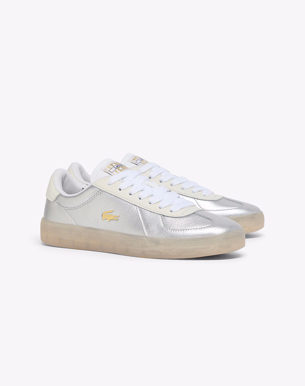 LACOSTE ΠΑΠΟΥΤΣΙΑ ΓΥΝΑΙΚΕΙΑ BASESHOT PRO 225 1 37-50SFA0031AAB-0000 MetallicSilver