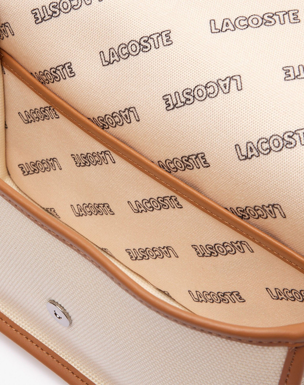 Lacoste Τσάντα Flap Crossover Bag 3Nf4507Td-K02 Tan Γυναικεία αξεσουάρ τσάντες Politikos Shop Πολιτικός