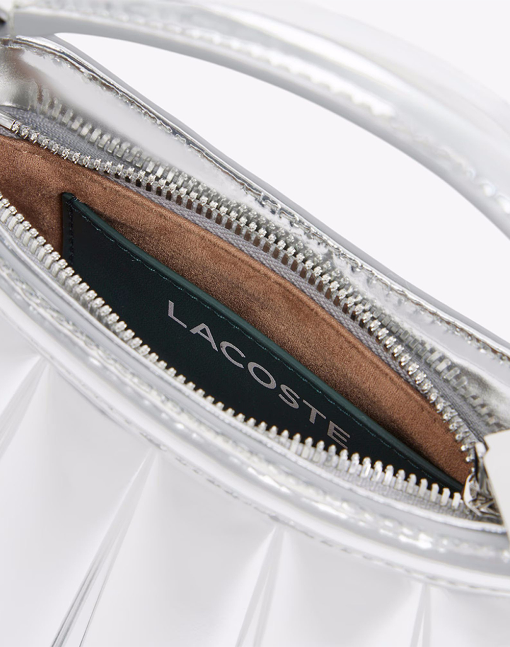 Lacoste Τσάντα Crossover Bag 3Nu5327Dx-T10 Metallicsilver Γυναικεία αξεσουάρ τσάντες Politikos Shop Πολιτικός