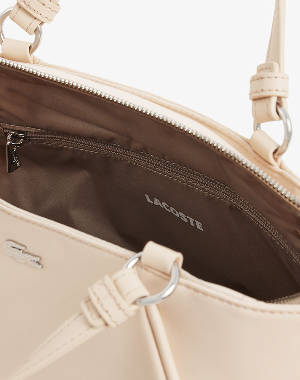 Lacoste Τσάντα Top Handle Bag 3Nf5237Dj-T27 Biege Γυναικεία αξεσουάρ τσάντες Politikos Shop Πολιτικός