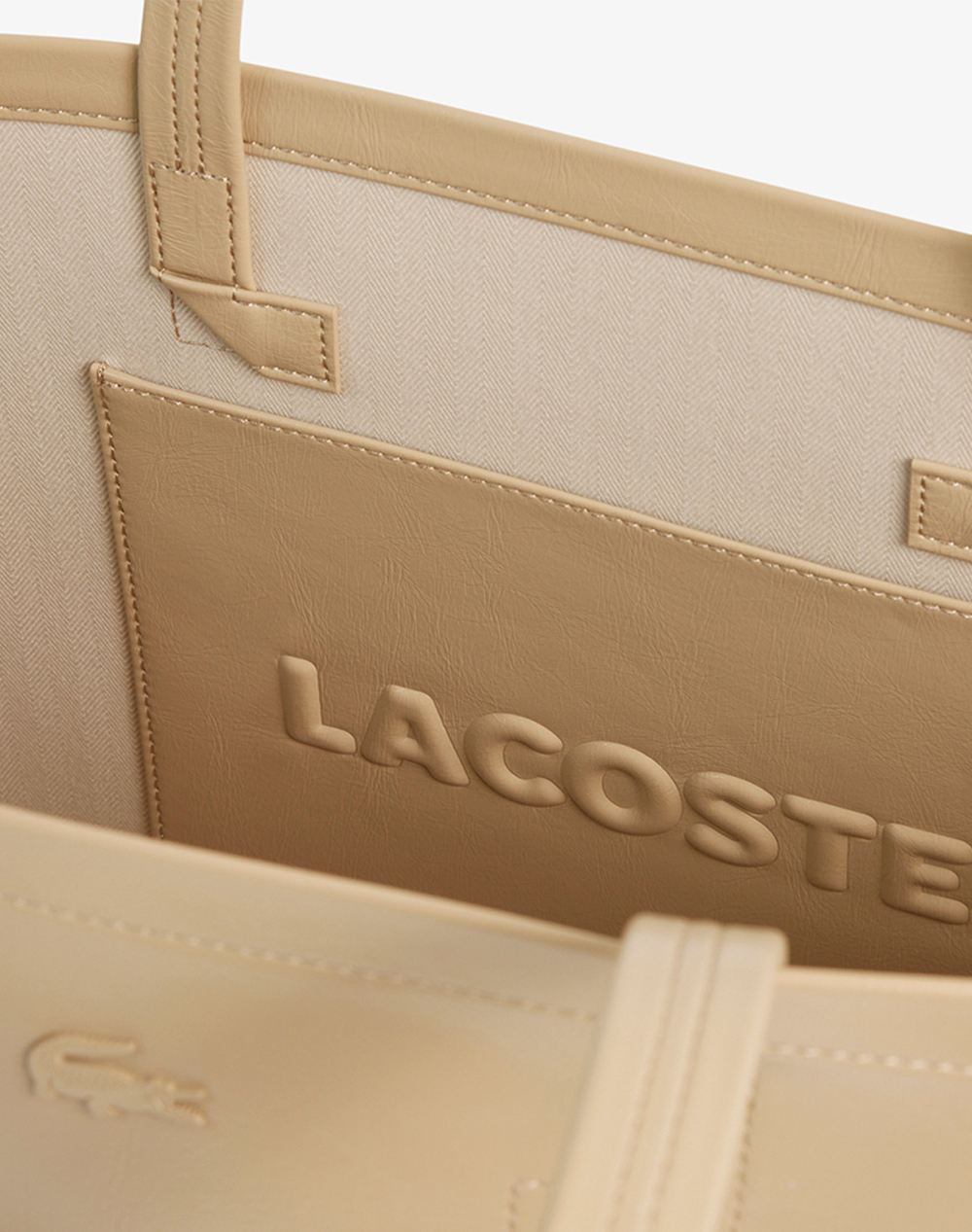Lacoste Τσάντα Shopping Bag 3Nf5248Ax-C87 Biege Γυναικεία αξεσουάρ τσάντες Politikos Shop Πολιτικός