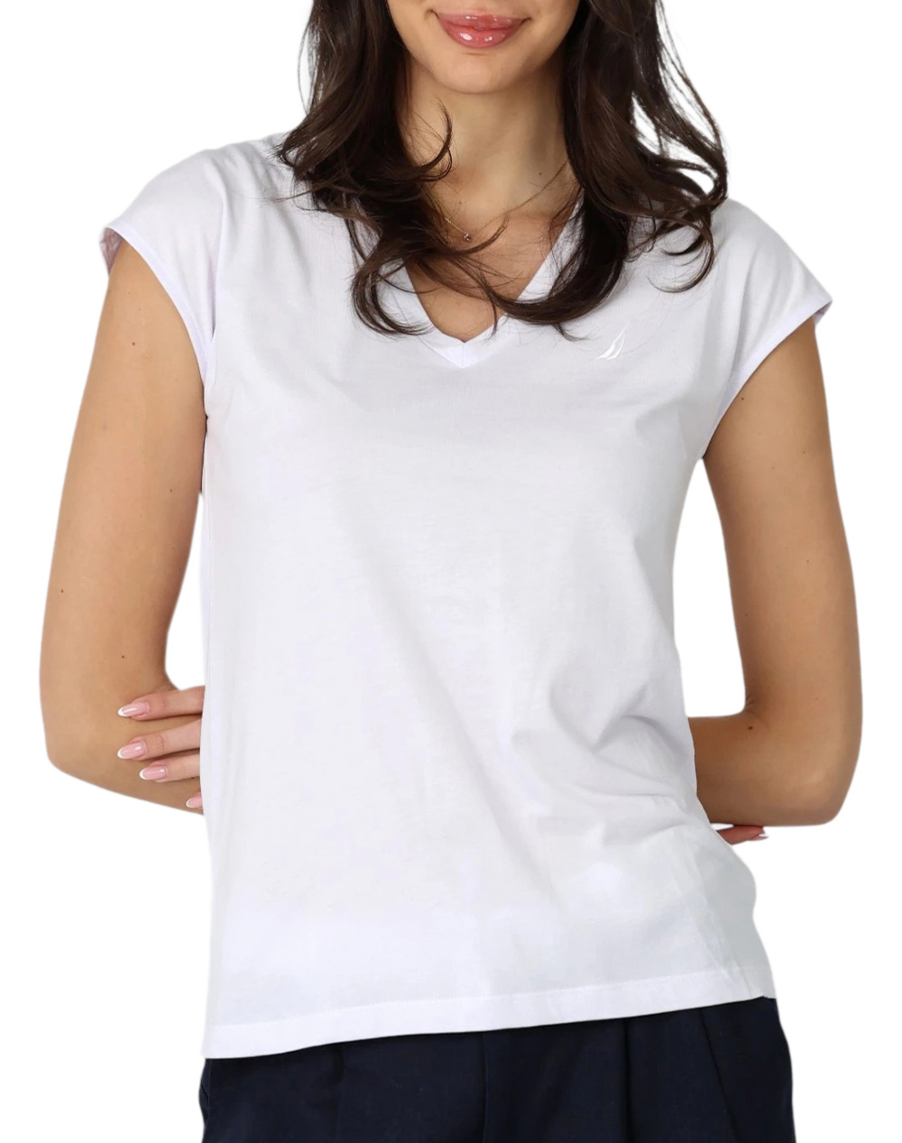 NAUTICA ΜΠΛΟΥΖΑ T-SHIRT ΧΜ Fia T-Shirt 3NCN2W04471-WHITE White