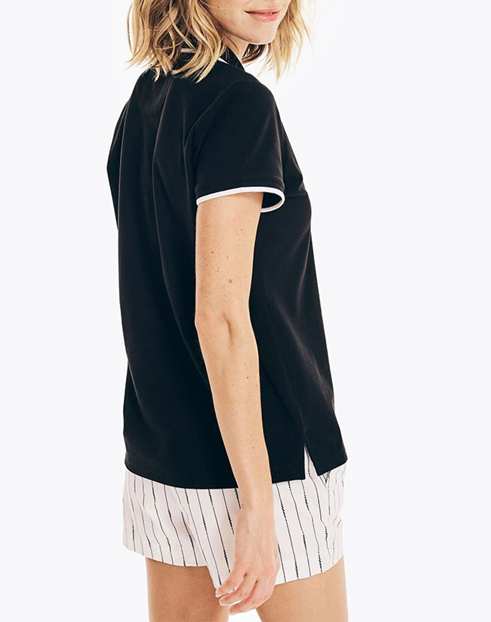 NAUTICA NAUTICA ΜΠΛΟΥΖΑ POLO ΚΜ S/S TIPPED SPLIT NECK OCEAN POLO 3NC15K133-0TB Black - 2