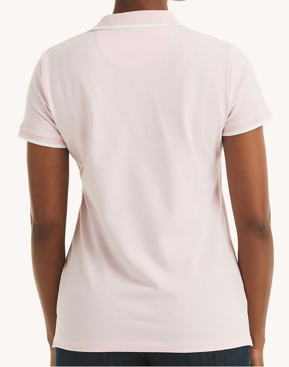 NAUTICA NAUTICA ΜΠΛΟΥΖΑ POLO ΚΜ S/S TIPPED SPLIT NECK OCEAN POLO 3NC15K133-64D LightPink - 2