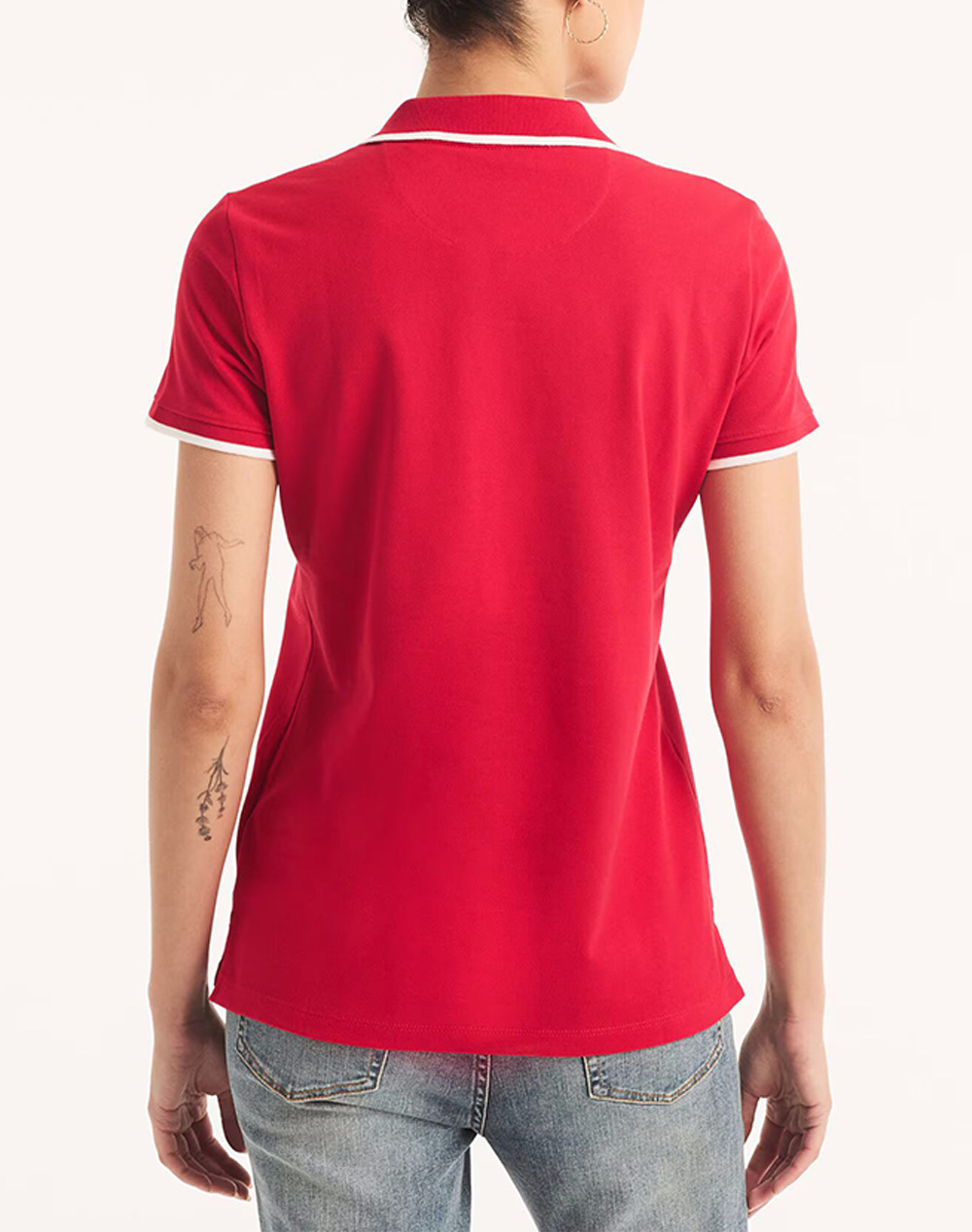 NAUTICA NAUTICA ΜΠΛΟΥΖΑ POLO ΚΜ S/S TIPPED SPLIT NECK OCEAN POLO 3NC15K133-6VW Red - 2