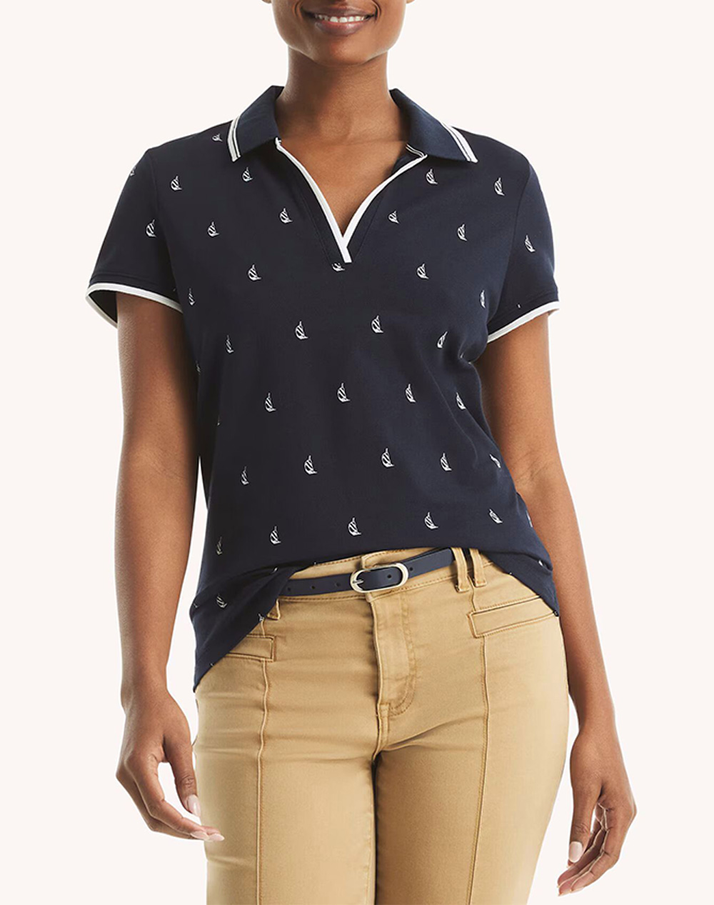 Nautica NAUTICA ΜΠΛΟΥΖΑ ΠΟΛΟ ΚΜ S/S KNITS 3NC45K116-4VN NavyBlue