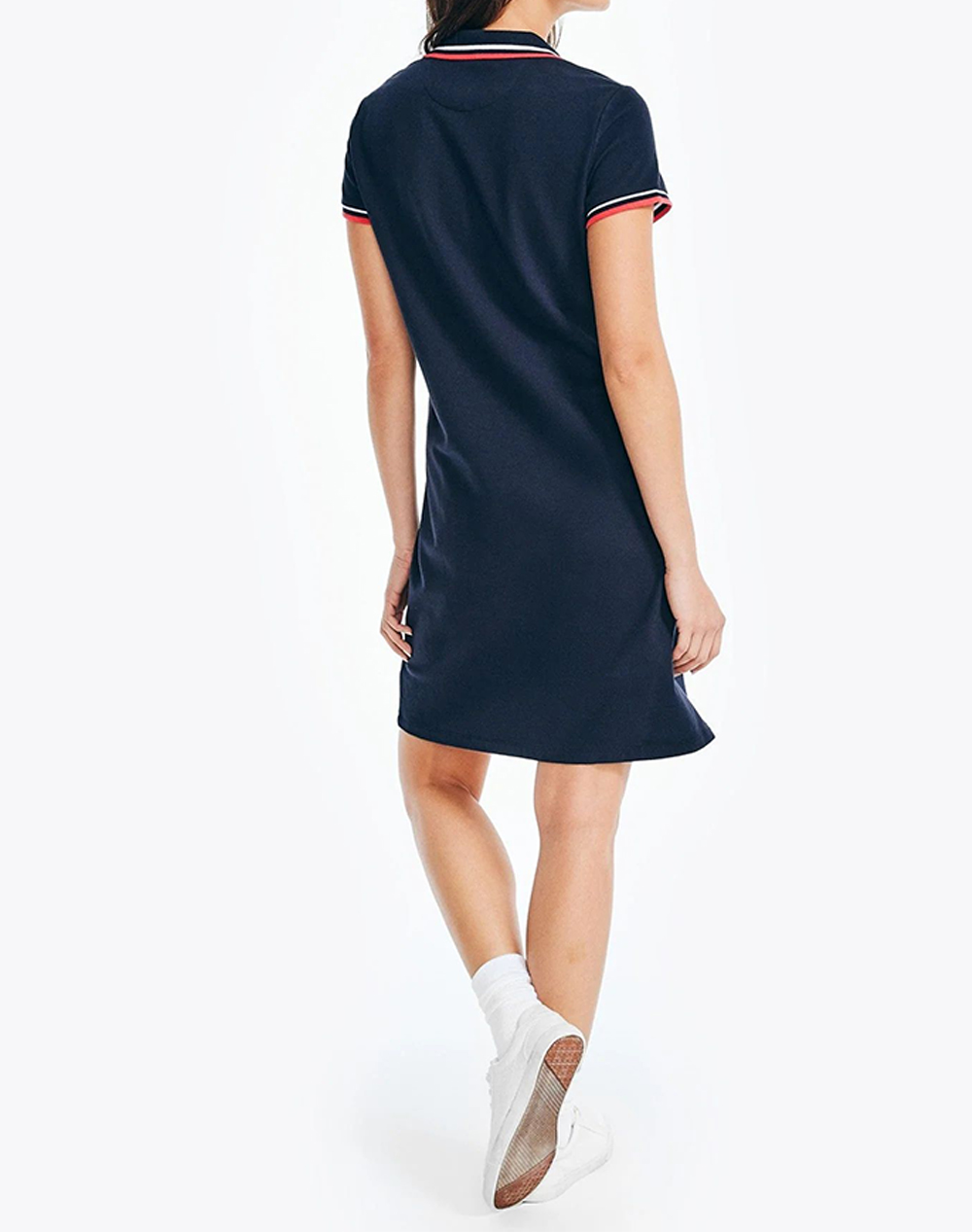 NAUTICA ΦΟΡΕΜΑ S/S TIPPED KNIT OCEAN POLO DRESS 3NC25D603-4VN NavyBlue