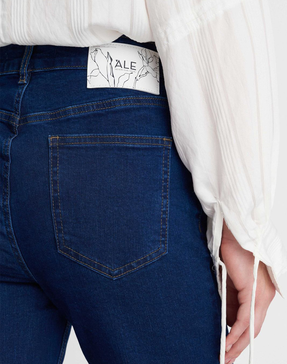 Ale Παντελόνι 8920567C-Mple Denimdarkblue Γυναικεία ρούχα παντελόνια Jean 5P Cargo Politikos Shop Πολιτικός