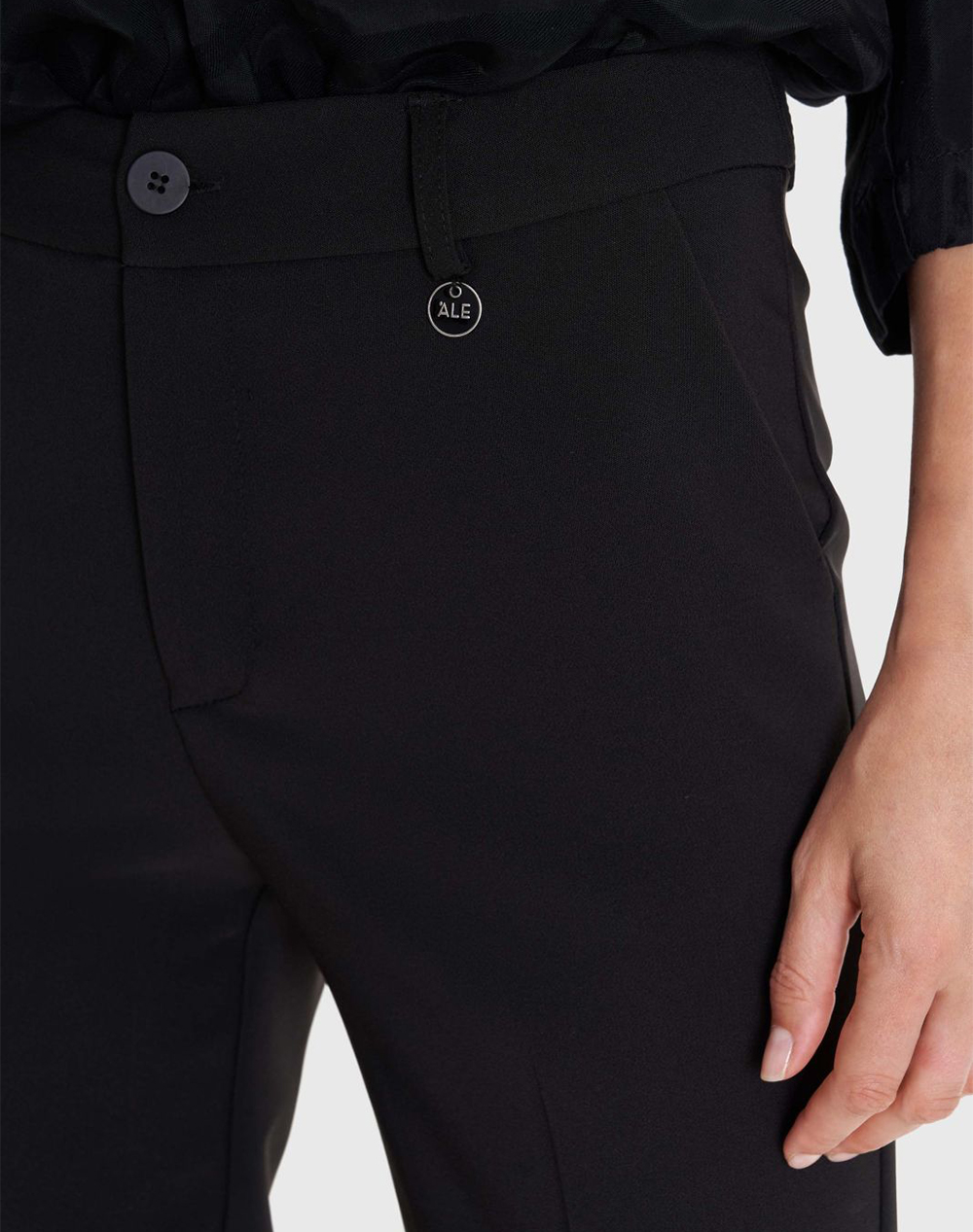Ale Παντελόνι 82464062-Mayro Totalblack Γυναικεία ρούχα παντελόνια Chinos Politikos Shop Πολιτικός