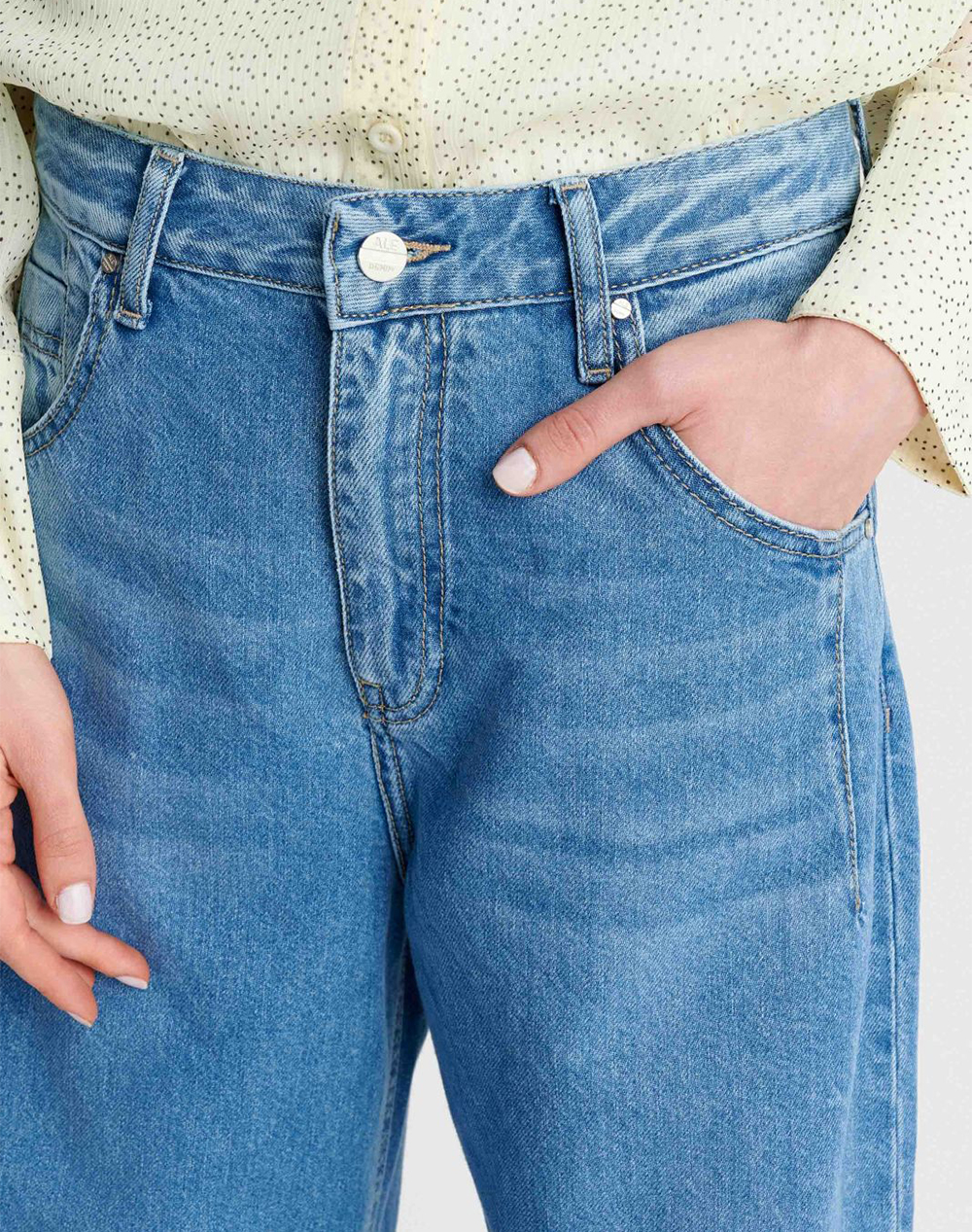 Ale Παντελόνι 8923085-Mple Denimblue Γυναικεία ρούχα παντελόνια Jean 5P Cargo Politikos Shop Πολιτικός