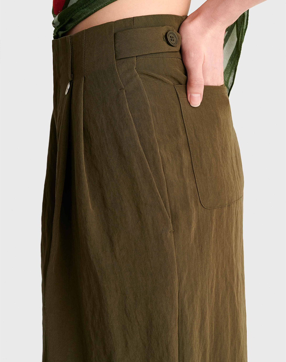 Ale Παντελόνι 8923060-Xaki Khaki Γυναικεία ρούχα παντελόνια Chinos Politikos Shop Πολιτικός