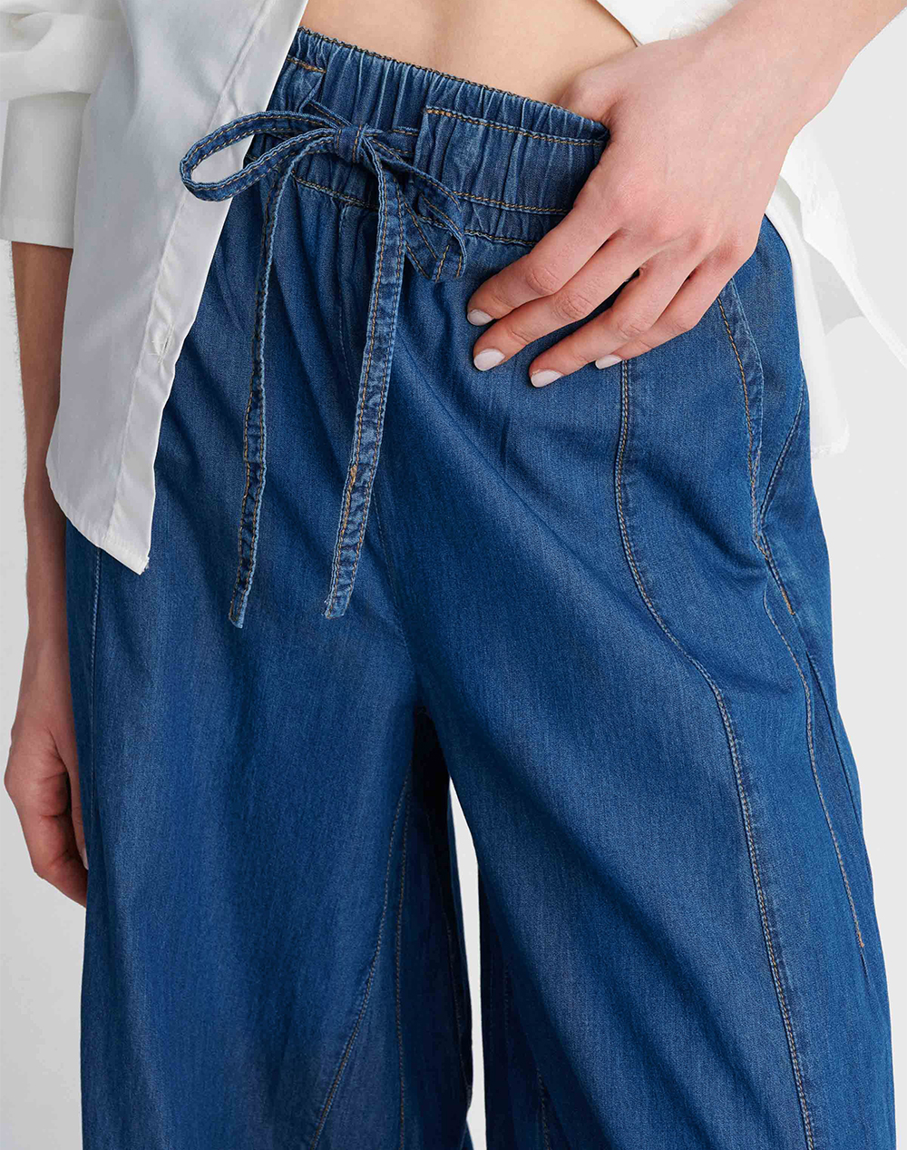 Ale Παντελονα 8923184-Mple Denimblue Γυναικεία ρούχα παντελόνια Jean 5P Cargo Politikos Shop Πολιτικός