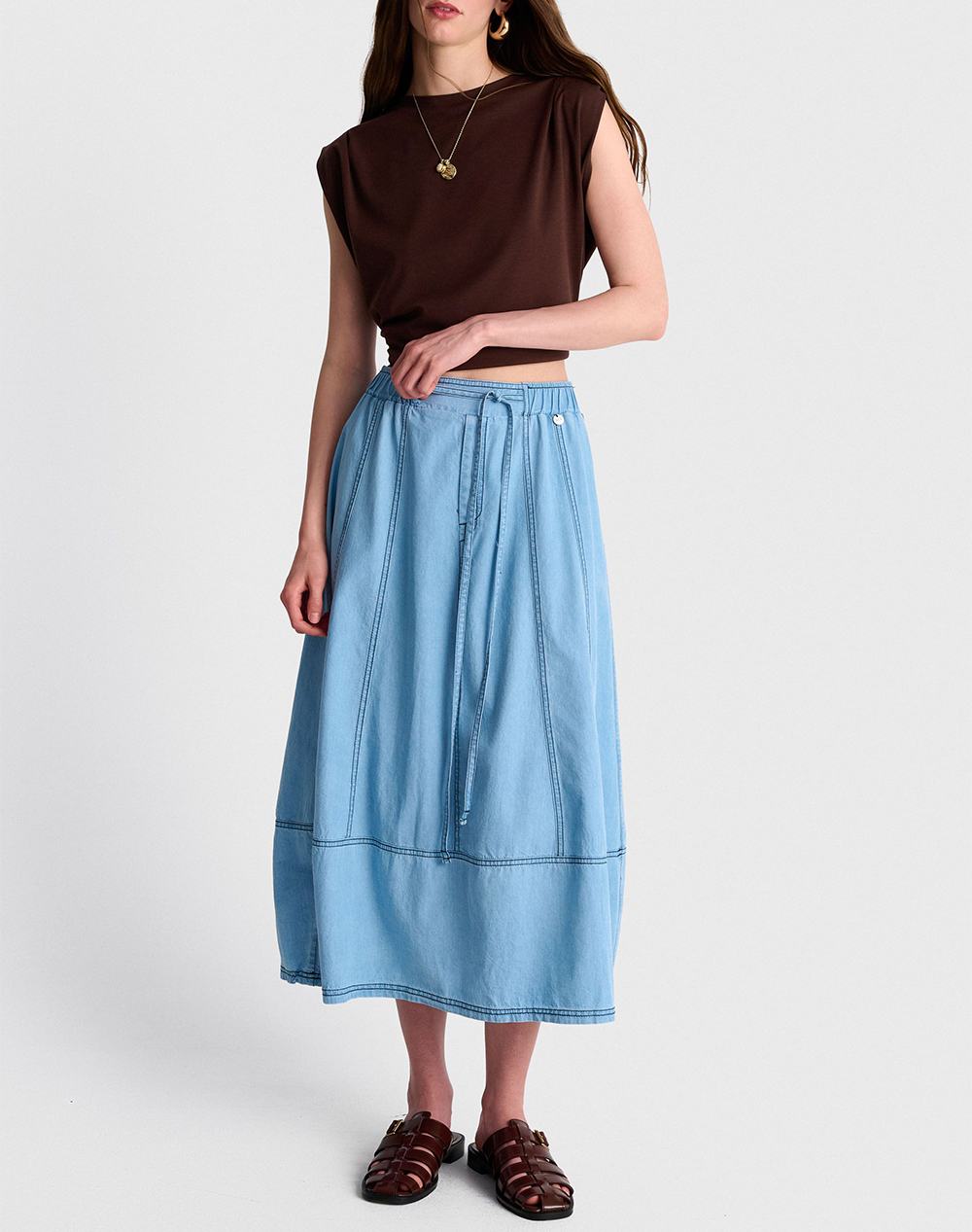 ALE ALE ΦΟΥΣΤΑ 81253521-LBLUE DenimLightBlue - 3