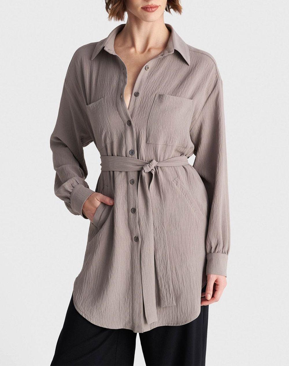 ALE ΠΟΥΚΑΜΙΣΟ 82276201-GRI SandyBrown