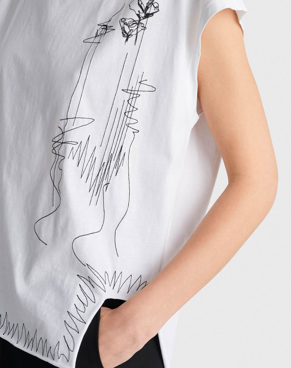 Ale Μπλούζα 8923133-Leyko White Γυναικεία ρούχα μπλούζες Τ-Shirt Politikos Shop Πολιτικός
