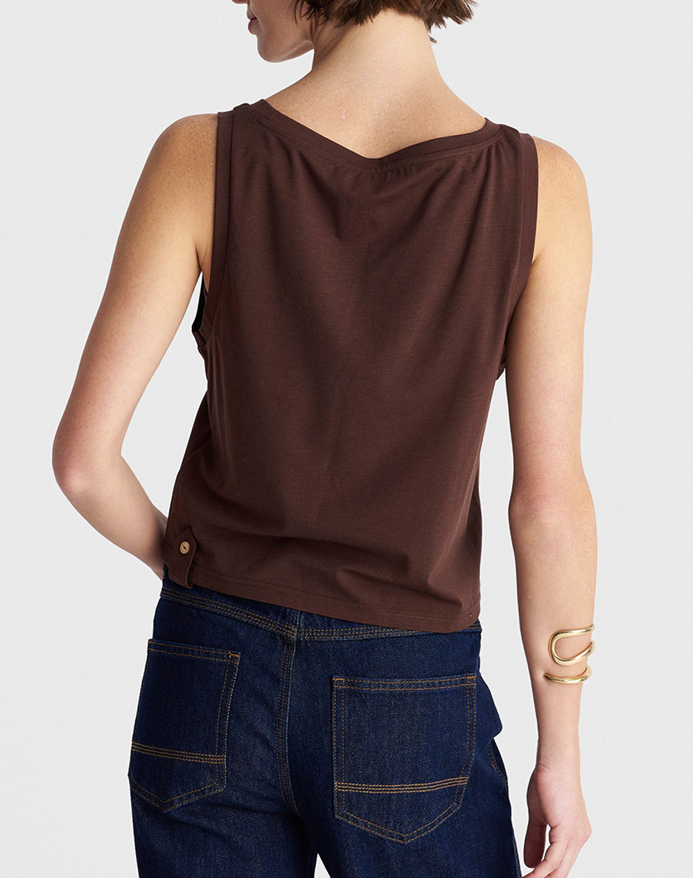 ALE ΜΠΛΟΥΖΑ 8922884-KAFE Brown