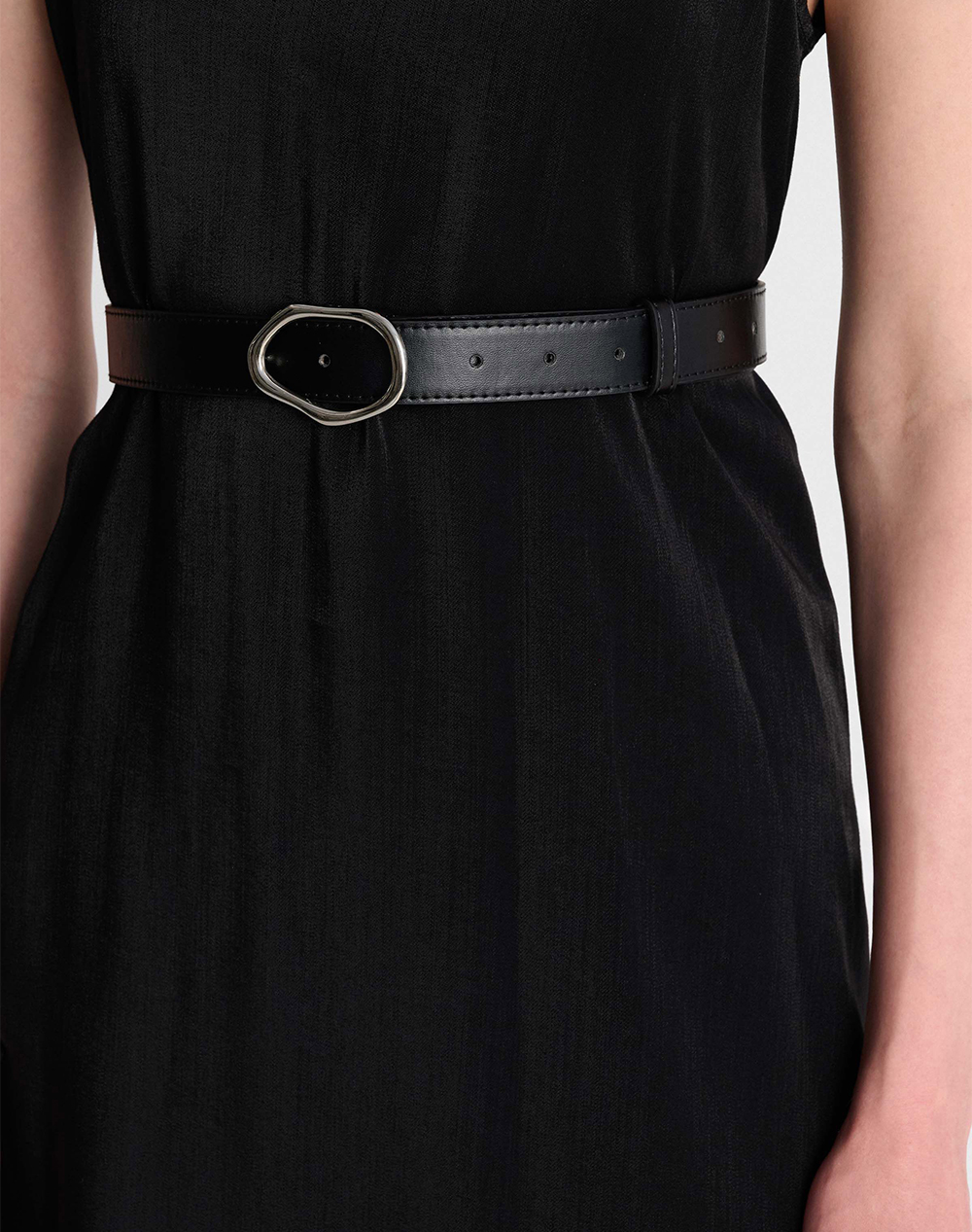 Ale Φόρεμα Ζωνη 8923056-Mayro Black Γυναικεία ρούχα φορέματα Politikos Shop Πολιτικός