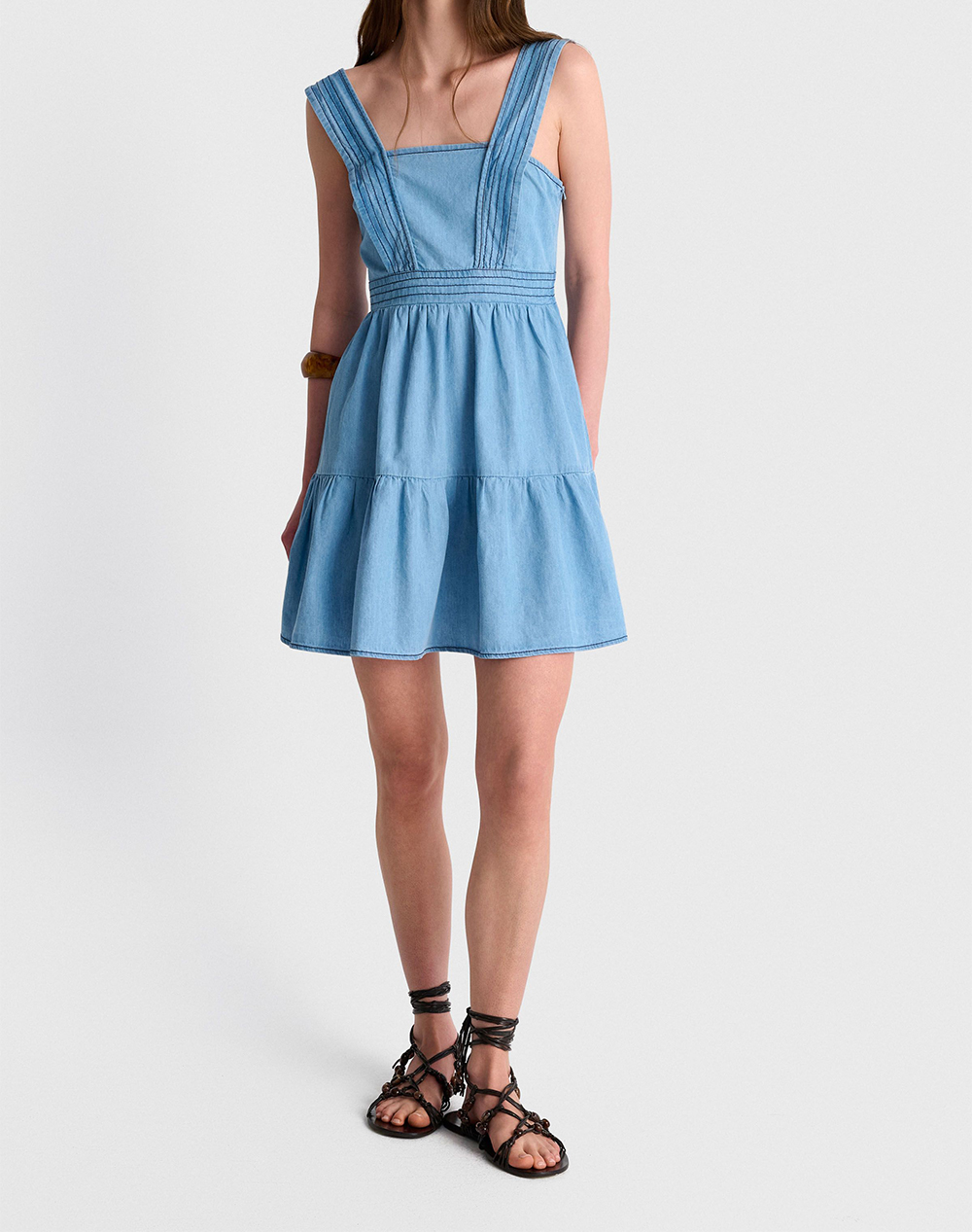 Ale Φόρεμα 81253759-Lblue Denimlightblue Γυναικεία ρούχα φορέματα Politikos Shop Πολιτικός
