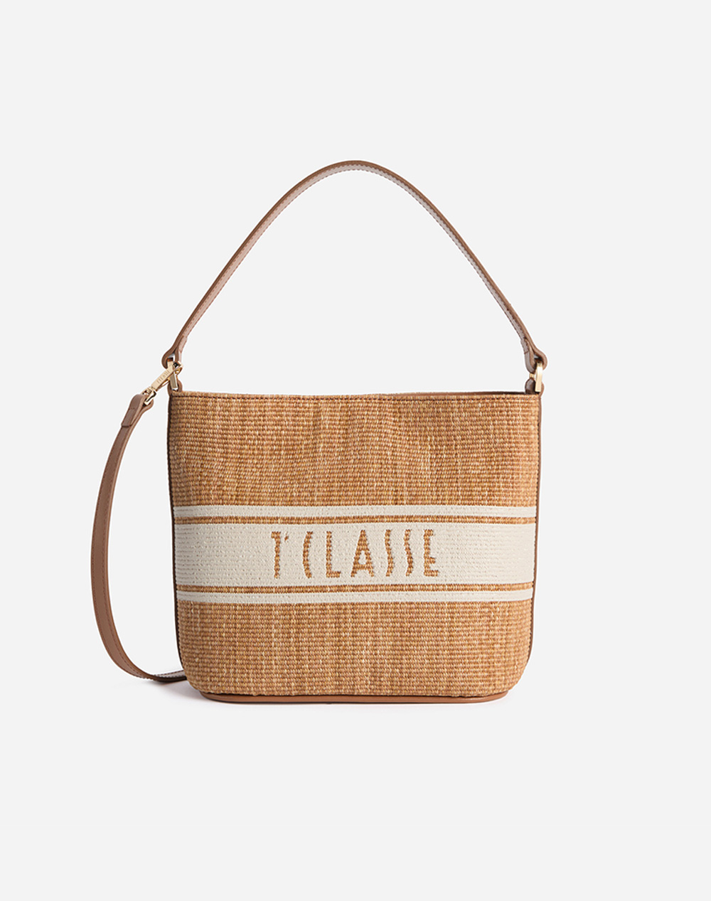 ALV.MARTINI BUCKET BAG 80%CO,PA20%LEATH. IT.ORIGIN LLE93-9925-0970 Tan