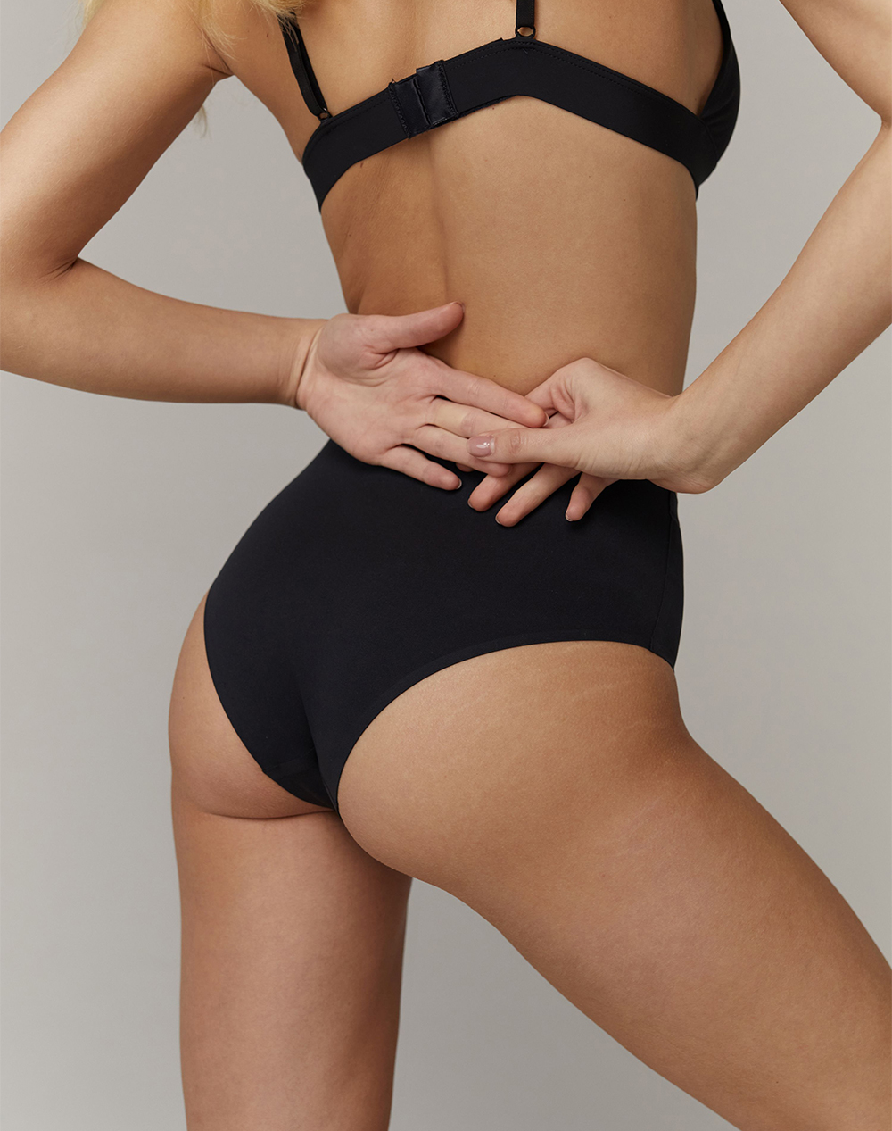 ARUELLE ARUELLE Avani high waist brazilian panty 39.01.17.003-BLACK Black - 2