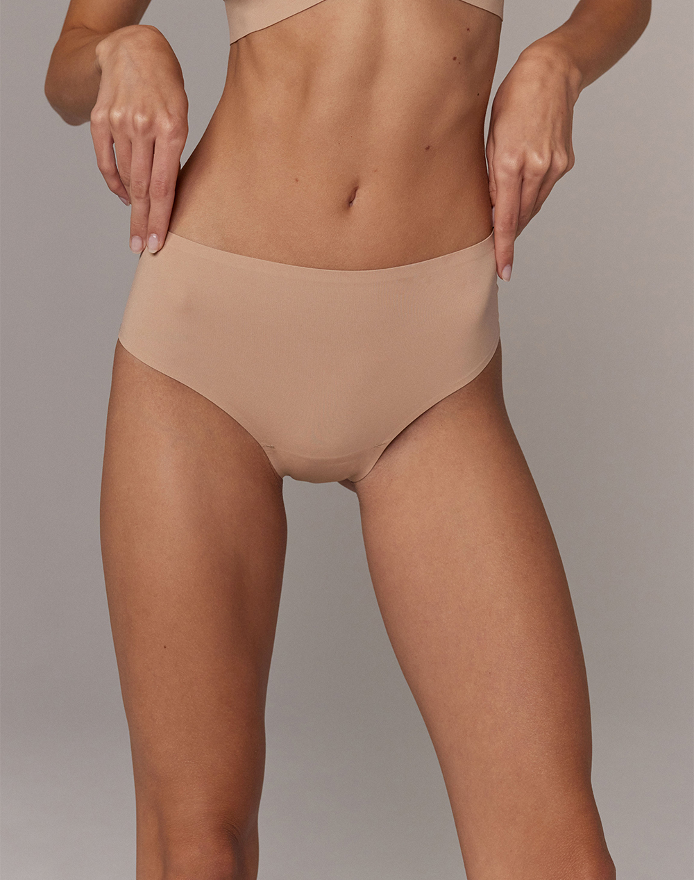 ARUELLE Avani high waist brazilian panty 39.01.17.003-TAN Tan