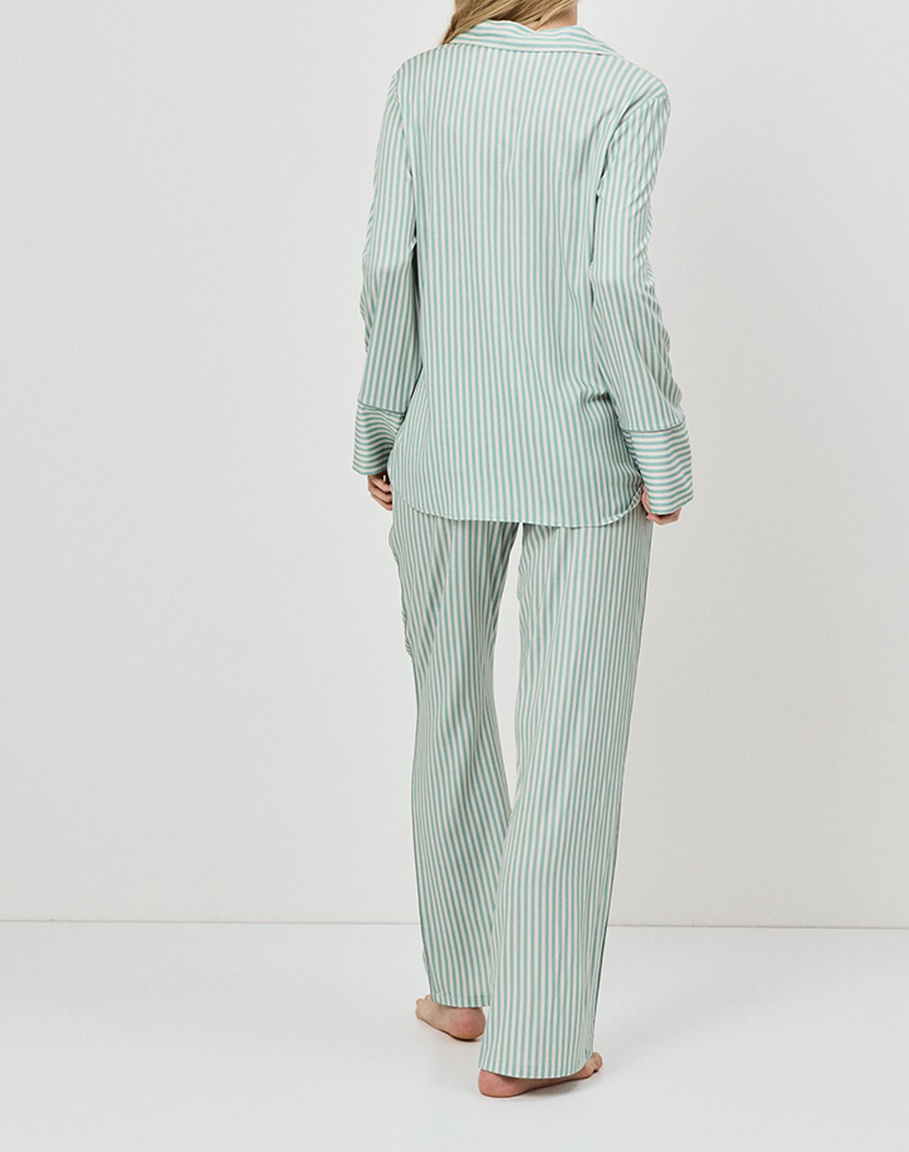 ARUELLE ARUELLE Moss pj long SS26 39.01.23.952-Green/Beige Green - 2